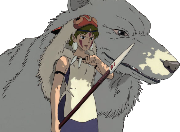 Princess Mononoke Studio Ghibli - Princess Mononoke (714x426), Png Download