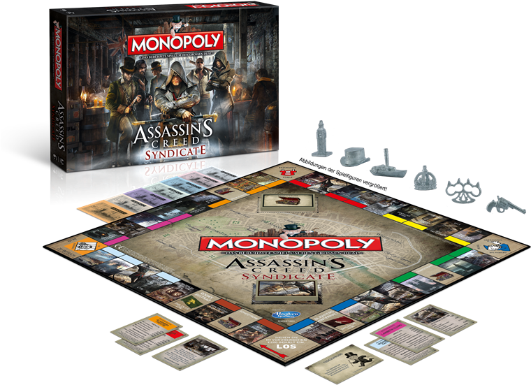 Joe Uessem On Twitter - Assassins Creed Syndicate Monopoly (785x765), Png Download