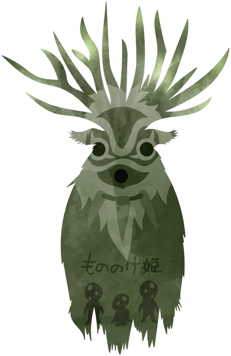 Princess Mononoke Deerspirit - Pineapple (800x800), Png Download