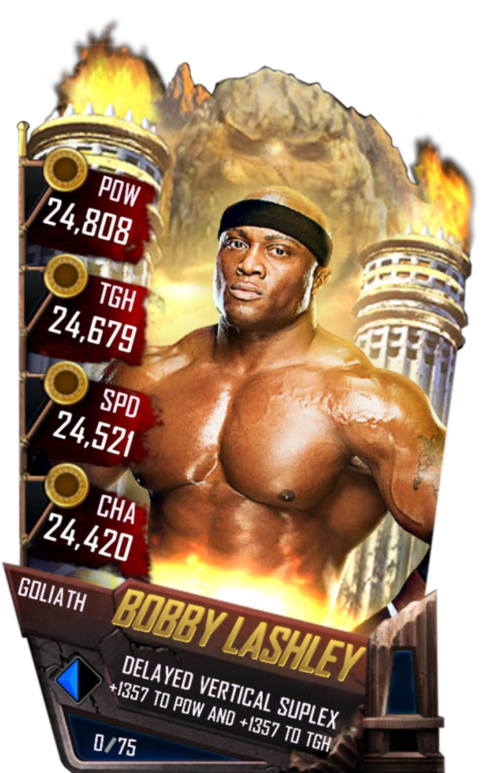 Supercard Bobbylashley S4 20 Goliath - Wwe Supercard Goliath Tier (733x1158), Png Download