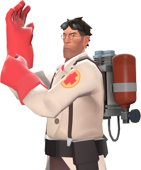 Tf2 Medic Das (494x595), Png Download