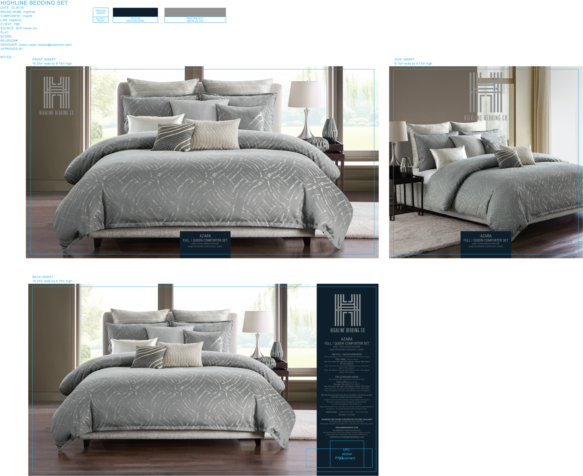 View All - - Highline Bedding Co Azara Duvet Cover Set - Full-queen (2000x1591), Png Download