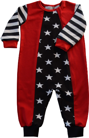 Duuo Baby Jumpsuit, Star Black - Striped Beanie Hat (500x500), Png Download