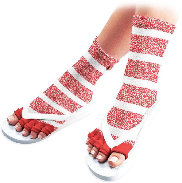 Pedisavers Toe Separator Pedicure Socks, Pink (600x600), Png Download