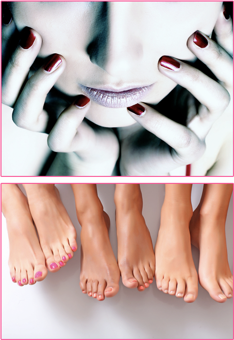 Safe And Luxurious Manicure Pedicure Packages - Female Feet (500x742), Png Download