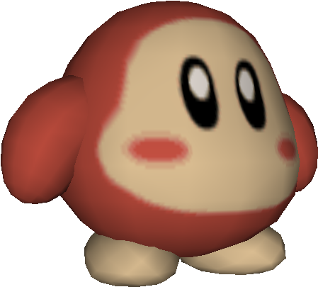 Download Zip Archive - Kirby Waddle Dee 64 (750x650), Png Download