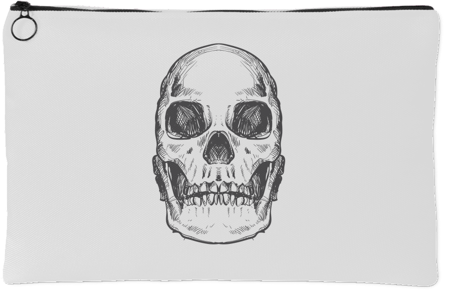 Hand Drawn Anatomical Human Skull - Drawing (1024x1024), Png Download