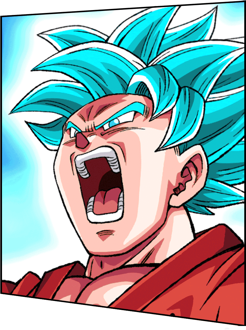 Ssb Goku Animation - Dokkan Battle Super Saiyan Blue Kaioken Summon Animation (906x1146), Png Download