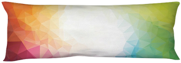 Colorful Rainbow Polygon Background Or Vector Frame - Cushion (400x400), Png Download