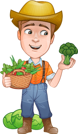 Fantastic 4 Logo Png - Farmer Cartoon Images Png (457x464), Png Download