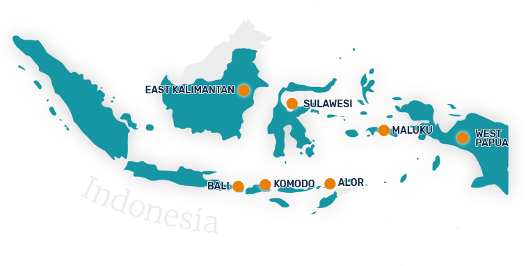 Trekking With The Prehistoric Komodo Dragon - Map Indonesia (755x492), Png Download