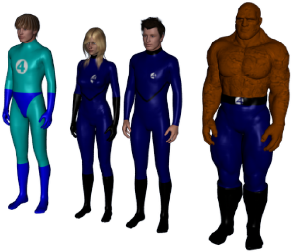 Fantastic 4 Bundle For Gsuit - Wetsuit (600x521), Png Download