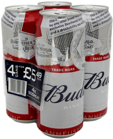 The Famous Budweiser Beer - Danby Budweiser Logo Beer Compact Mini Mancave Bar (500x500), Png Download