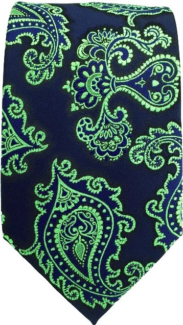 C18 Blue Green Silk Abstract Mens Necktie Fashion Hanky - Men's Neck Tie,vintage Cute Party Work Casual Paisley (650x650), Png Download