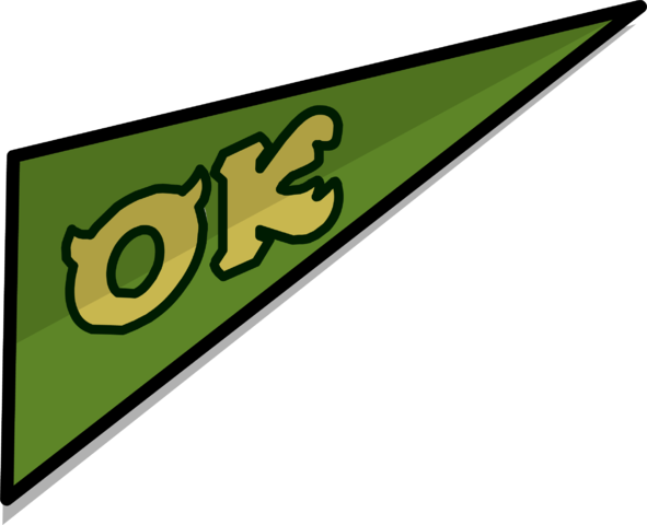 Ok Pennant Sprite 002 - Portable Network Graphics (591x480), Png Download
