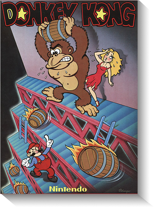 Pause - Donkey Kong 1981 (521x702), Png Download