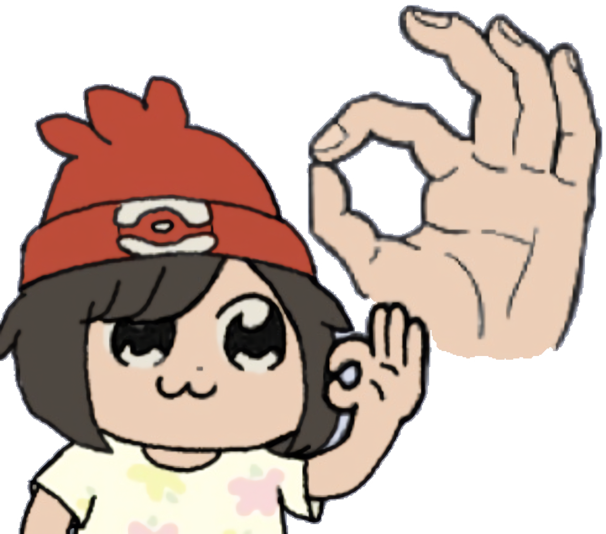 Okok - Pop Team Epic Ok (1960x1728), Png Download