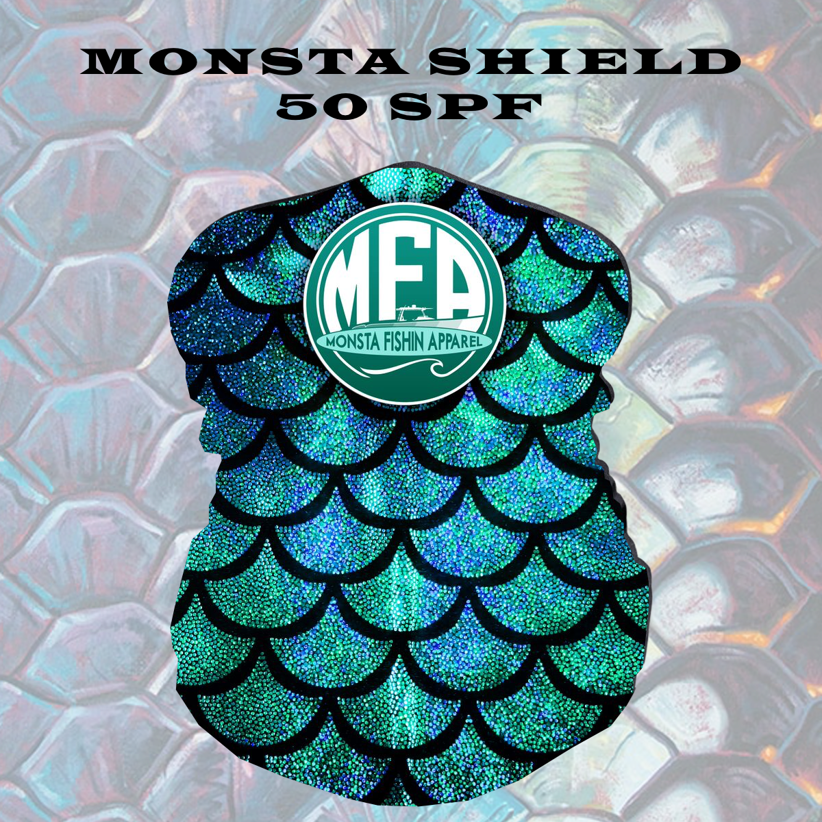 Monstashield Scales 50 Spf - Label (1200x1200), Png Download