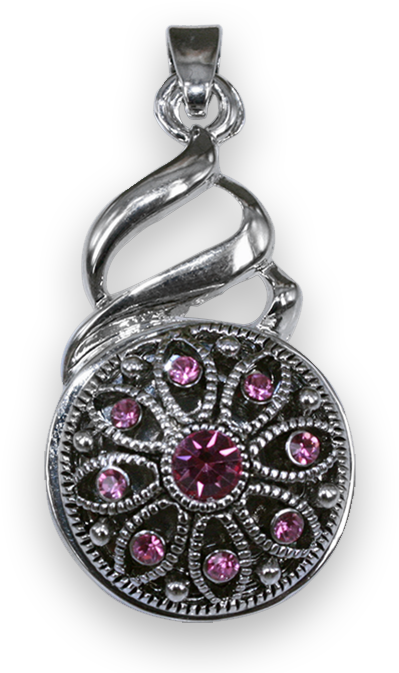 Silver Swirl - Locket (700x700), Png Download