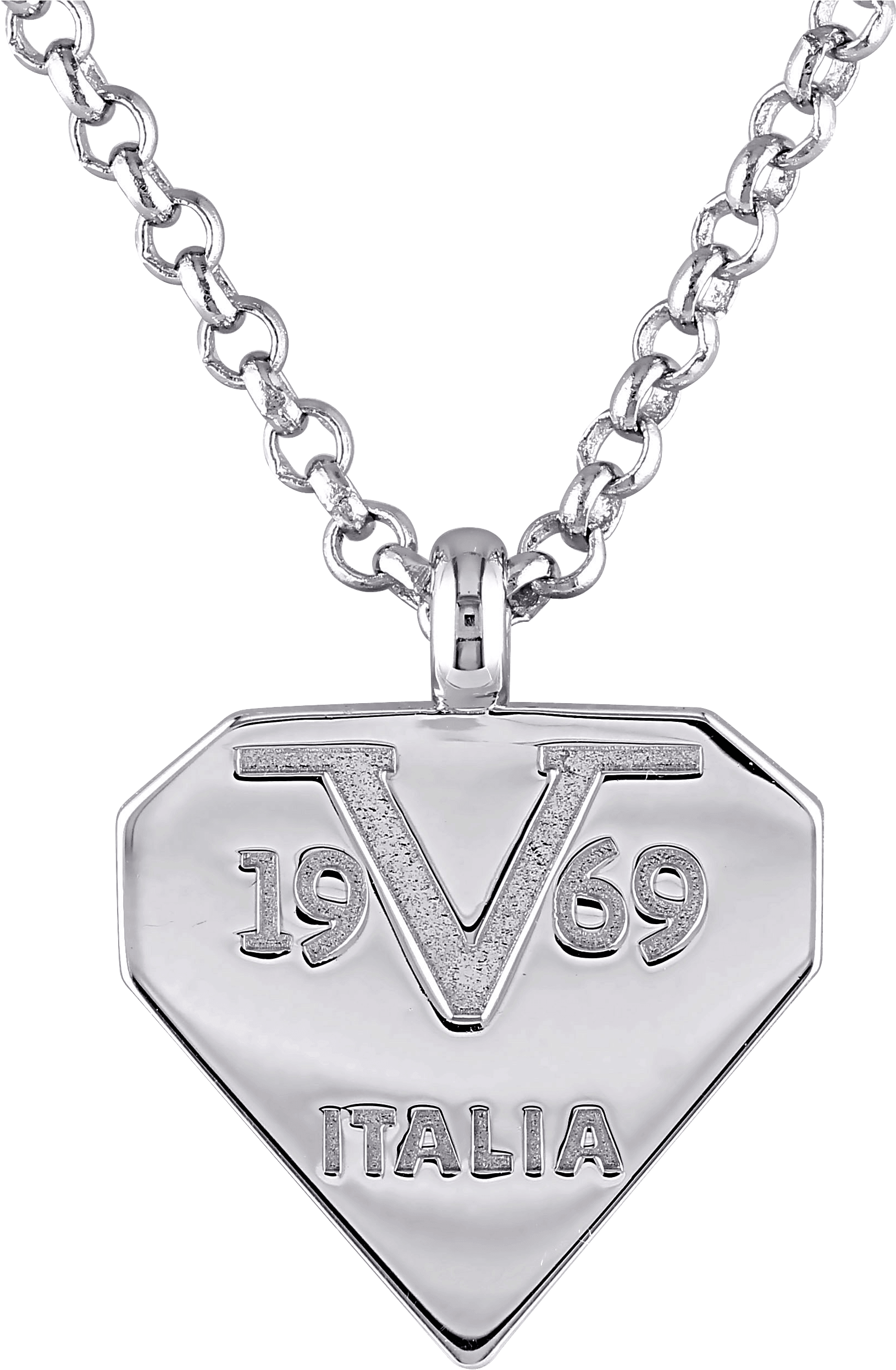 Logomark Necklace - V19.69 Italia Sterling Silver Logomark Necklace (2583x2583), Png Download