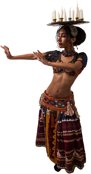 Ustadza Azra Tribal Bellydance - Belly Dance Tribal (322x600), Png Download