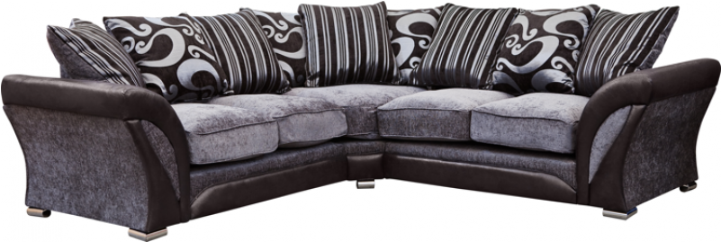 Black And Grey Sofa Cushions (800x800), Png Download
