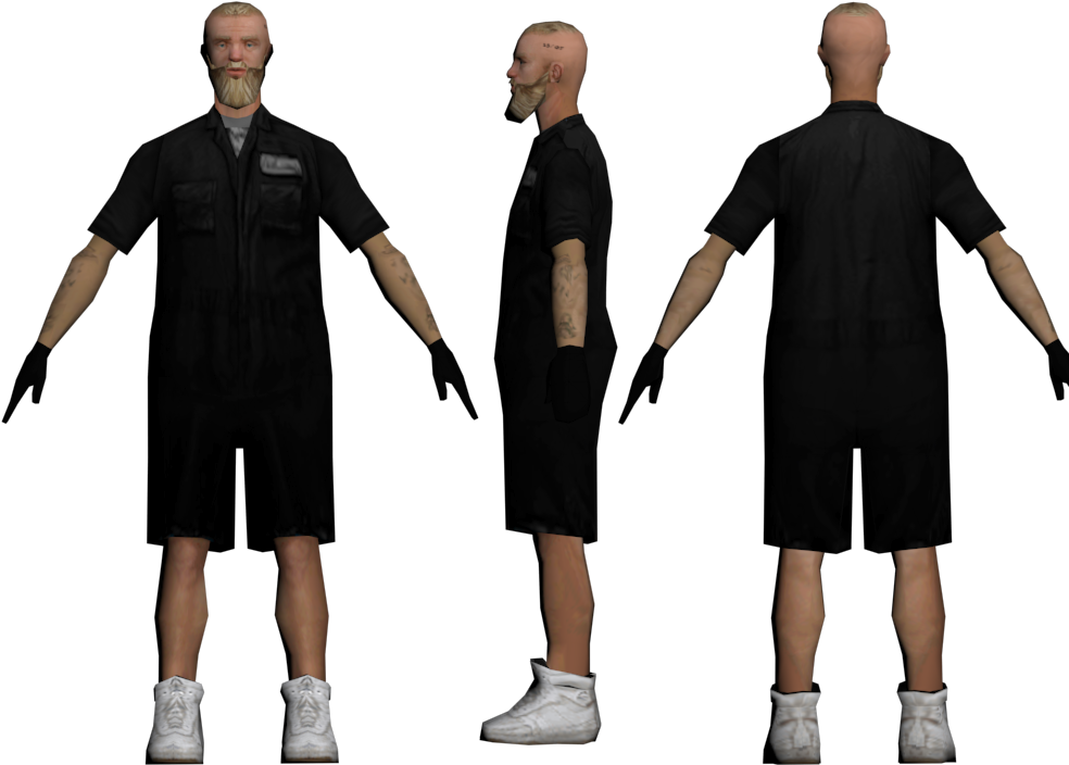 A Custom Skin I Made For Gta San Andreas - Gta Sa Dwayne Lsrp (1024x751), Png Download