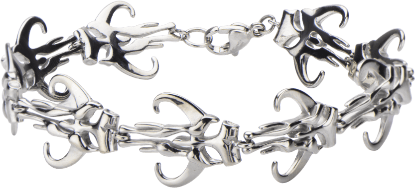 Star Wars Mandalorian Symbol Cutout Bracelet (850x850), Png Download