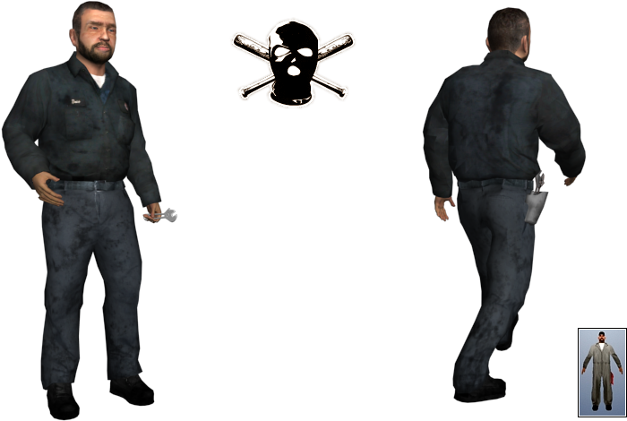 Gta Sa Mechanic Skin (750x480), Png Download