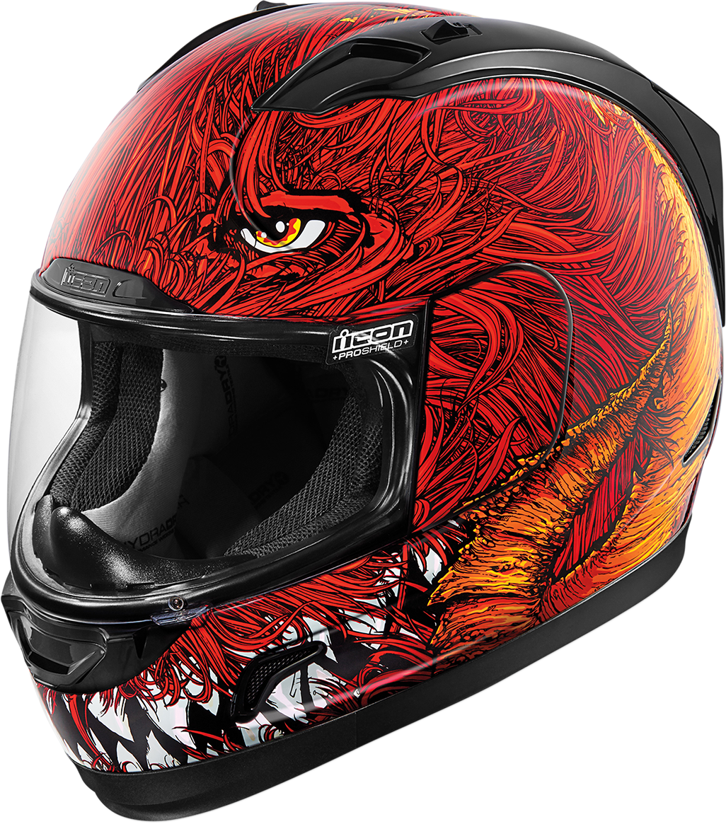 Icon Alliance Helmet Al Lucifer Red 2x 2xl 0101-9911 - Icon Alliance Lucifur Helmet (1026x1165), Png Download