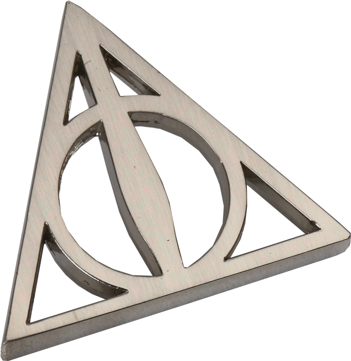 Deathly Hallows Pin Badge - Harry Potter Deathly Hallows Pin Badge (1055x1200), Png Download