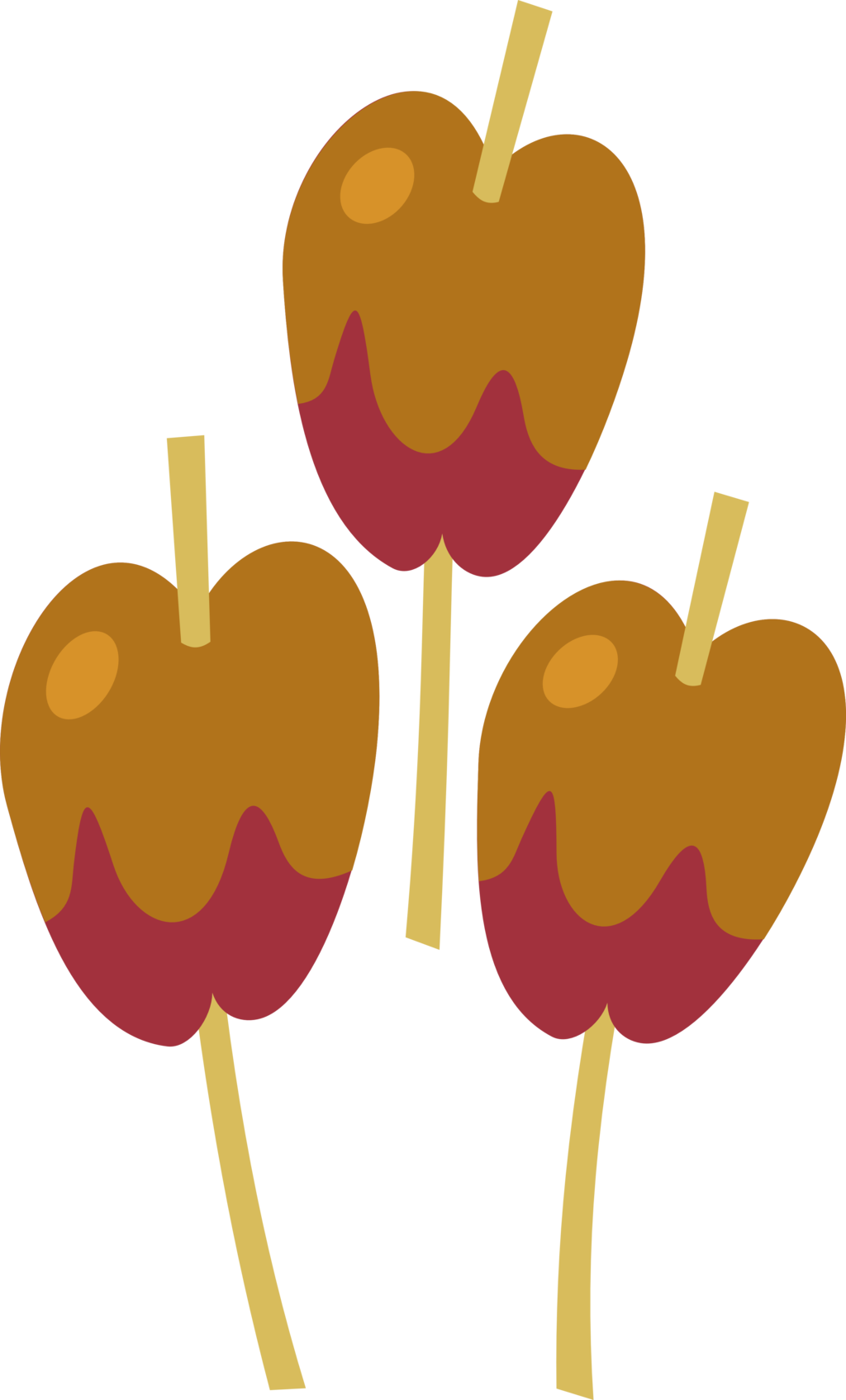 Caramel Apple Candy Apple Cupcake Cobbler Caramel Shortbread - Mlp Caramel Cutie Mark (1024x1695), Png Download