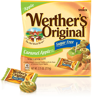 Sugar Free Hard Candies - Werther's Original Caramel Sugar Free (366x341), Png Download