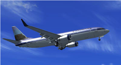 Default Lma B737-800 Fsx - Landmark Airlines (400x301), Png Download