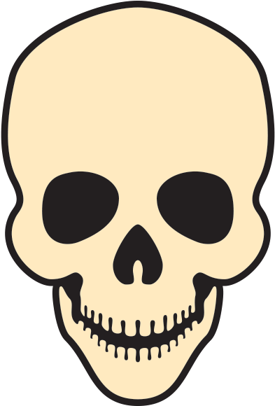 Skull Art (400x600), Png Download