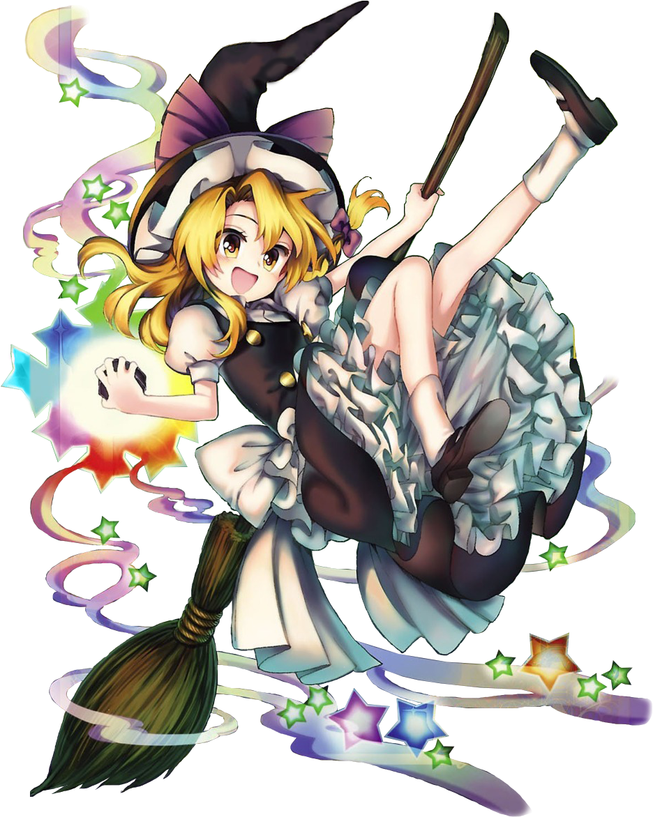 Marisa Kirisame Stars - Forbidden Scrollery Vol 1 (944x1171), Png Download