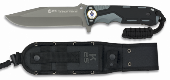 Tactical Knives - Couteau De Camp Droit K25 Vert (560x263), Png Download