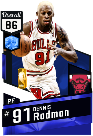 '96 Dennis Rodman Sapphire Card - Horace Grant 2k17 Card (325x475), Png Download