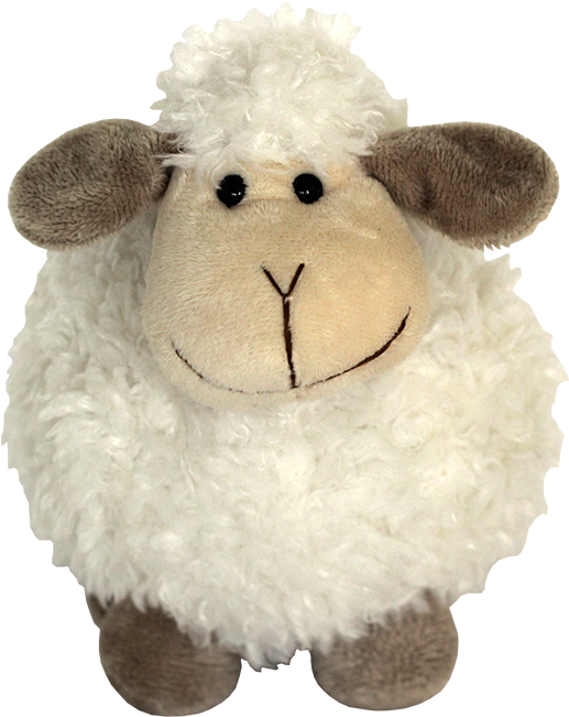 Fuzzy And Simply Adorable - Plush Stuffed Animal Sheep (650x650), Png Download