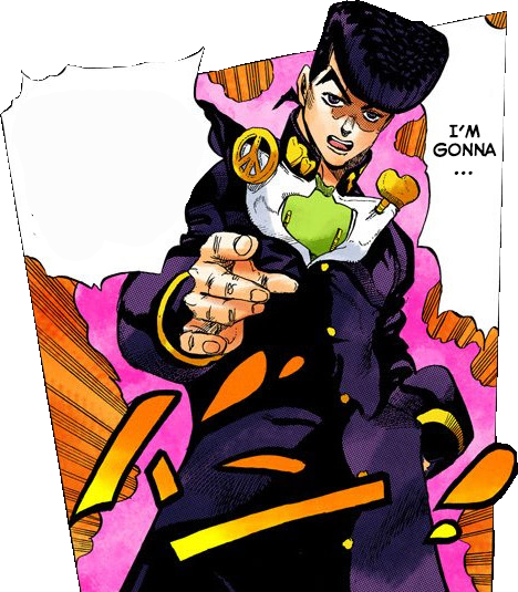 What That Josuke Do - Ll Fix That Spaghetti (468x535), Png Download