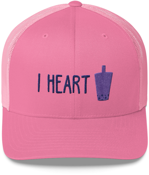 I Heart Boba Tea - Hat (600x600), Png Download