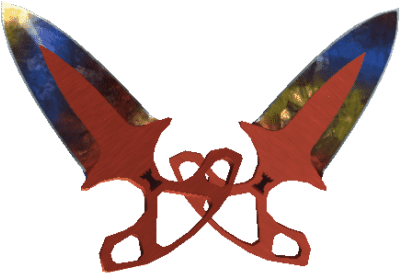Shadow Daggers - Shadow Daggers Marble Fade Factory New (466x353), Png Download