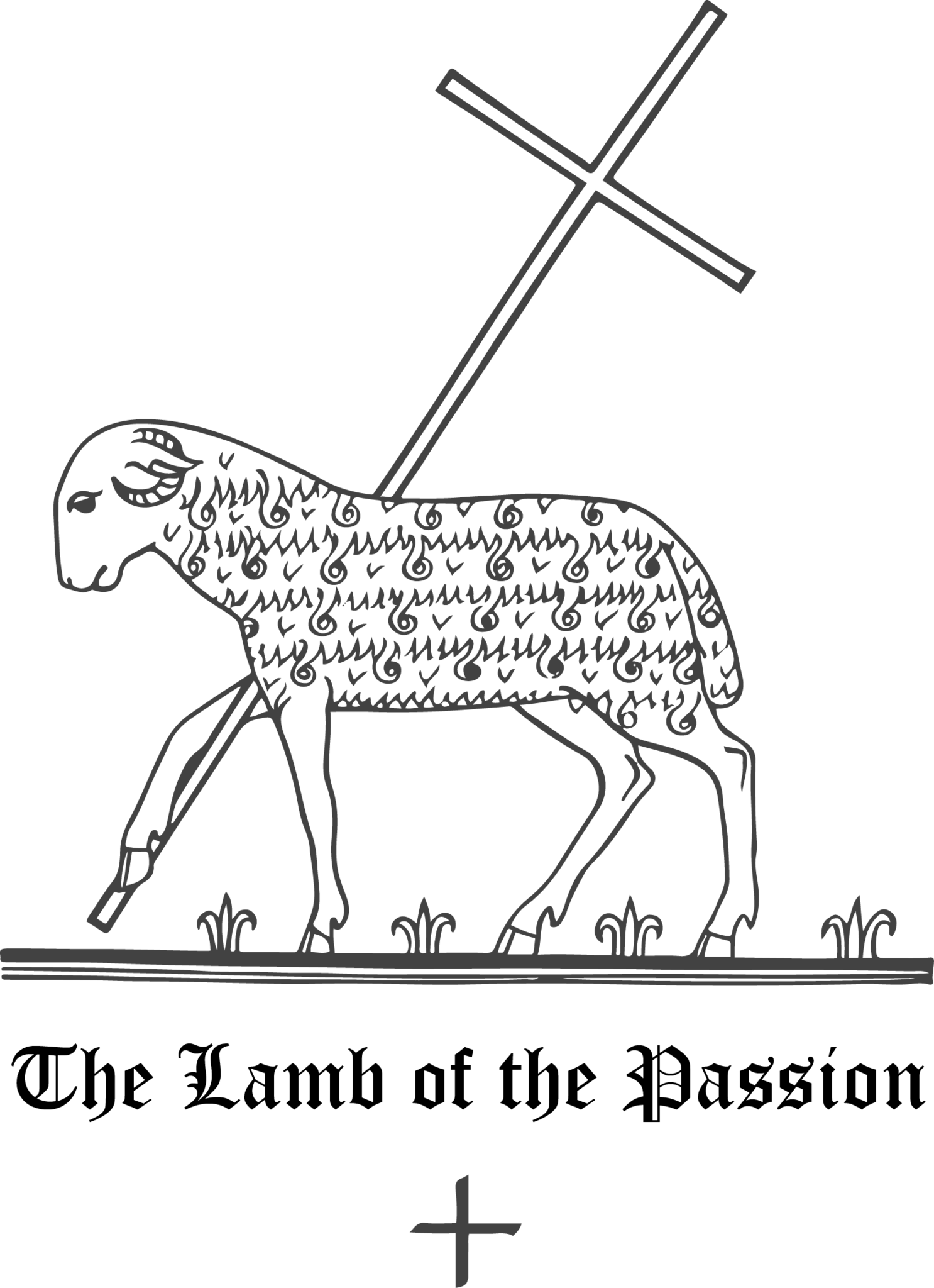 Rudolf Koch - Christian Symbol - - Lamb With The Cross Png (1486x2048), Png Download