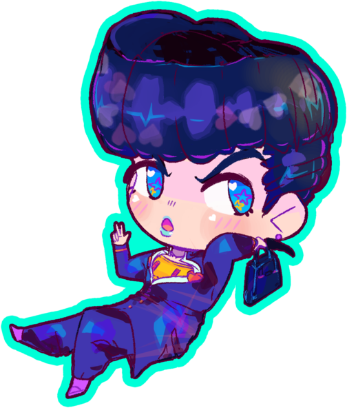 Josuke / Okuyasu Acrylic Charms - Josuke Higashikata (600x600), Png Download
