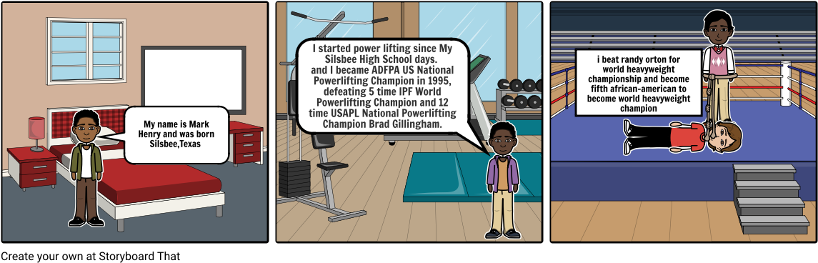 Mark Henry - Storyboard (1164x385), Png Download
