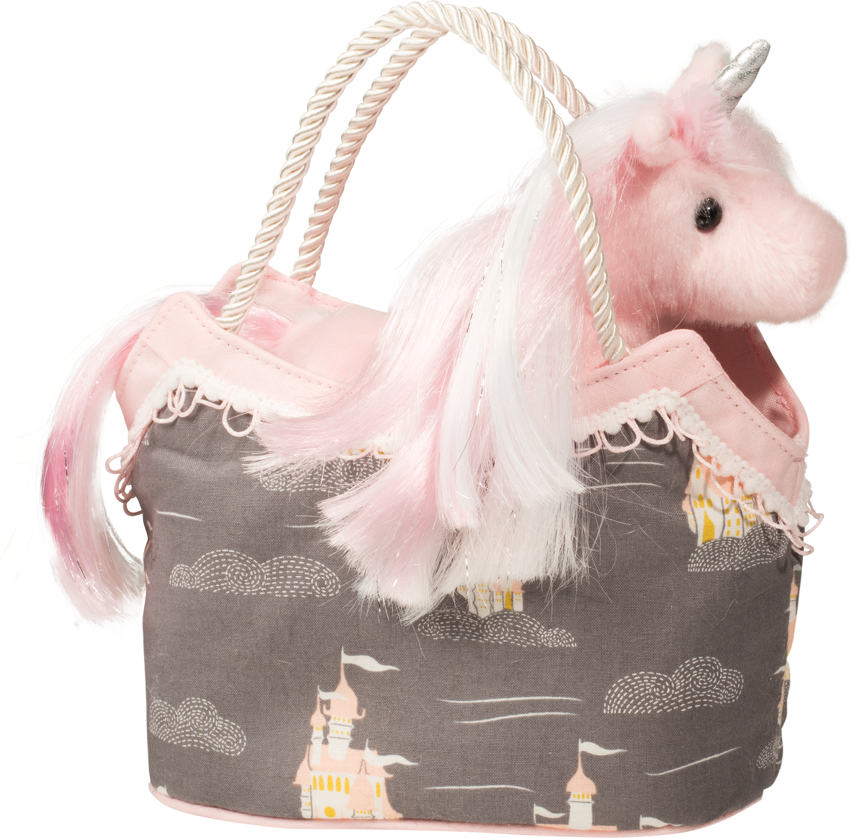 Douglas Sassy Sak Dream Castle Pink Unicorn (3000x3000), Png Download