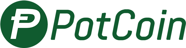 Logo - Potcoin Cryptocurrency (646x220), Png Download