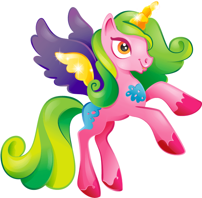 Unicorno Rosa (700x700), Png Download