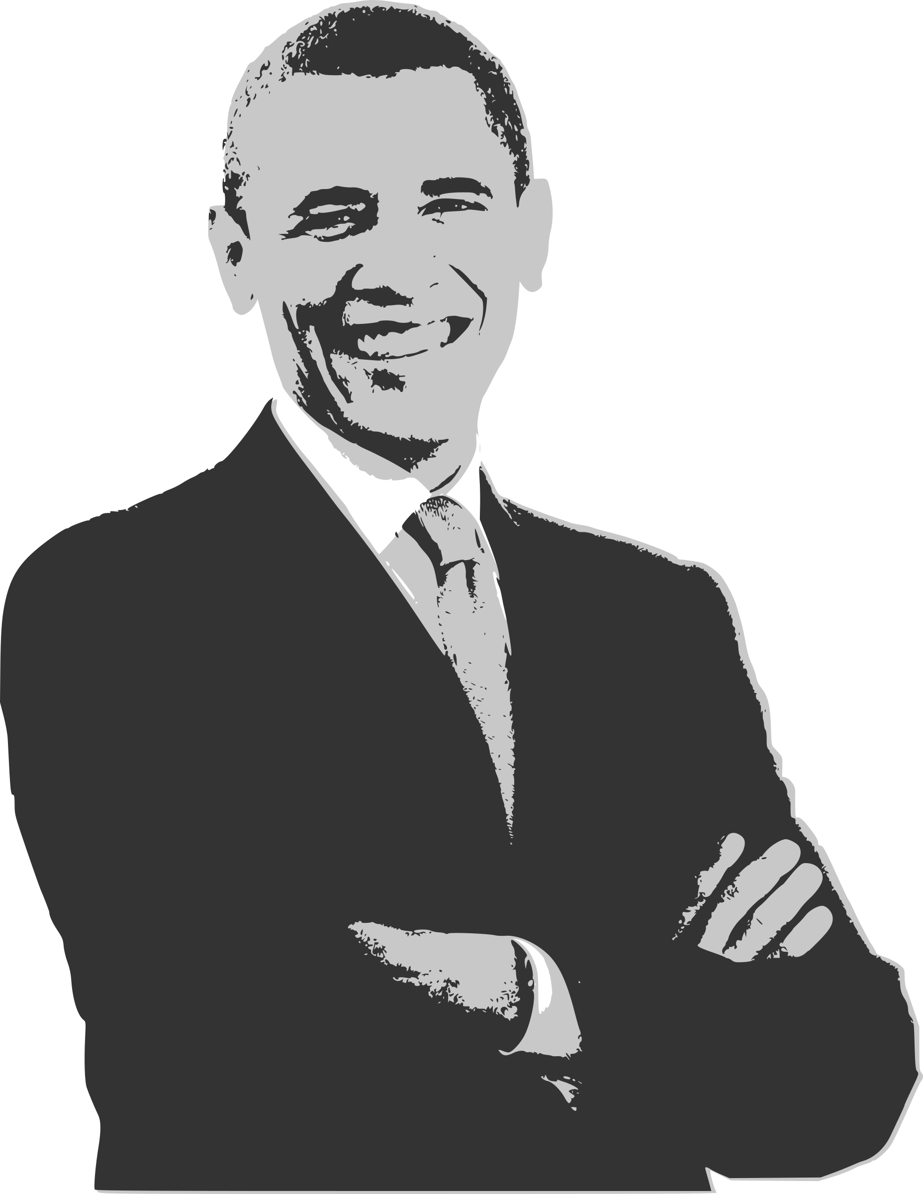 Barack Obama Png - Obama Vector Png (1856x2400), Png Download
