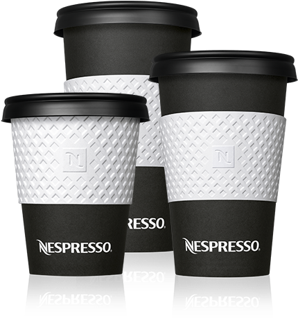 Sleeves For On The Go Paper Cups - Nespresso Professional Espresso Decaffeinato - 50 Kapseln (444x540), Png Download